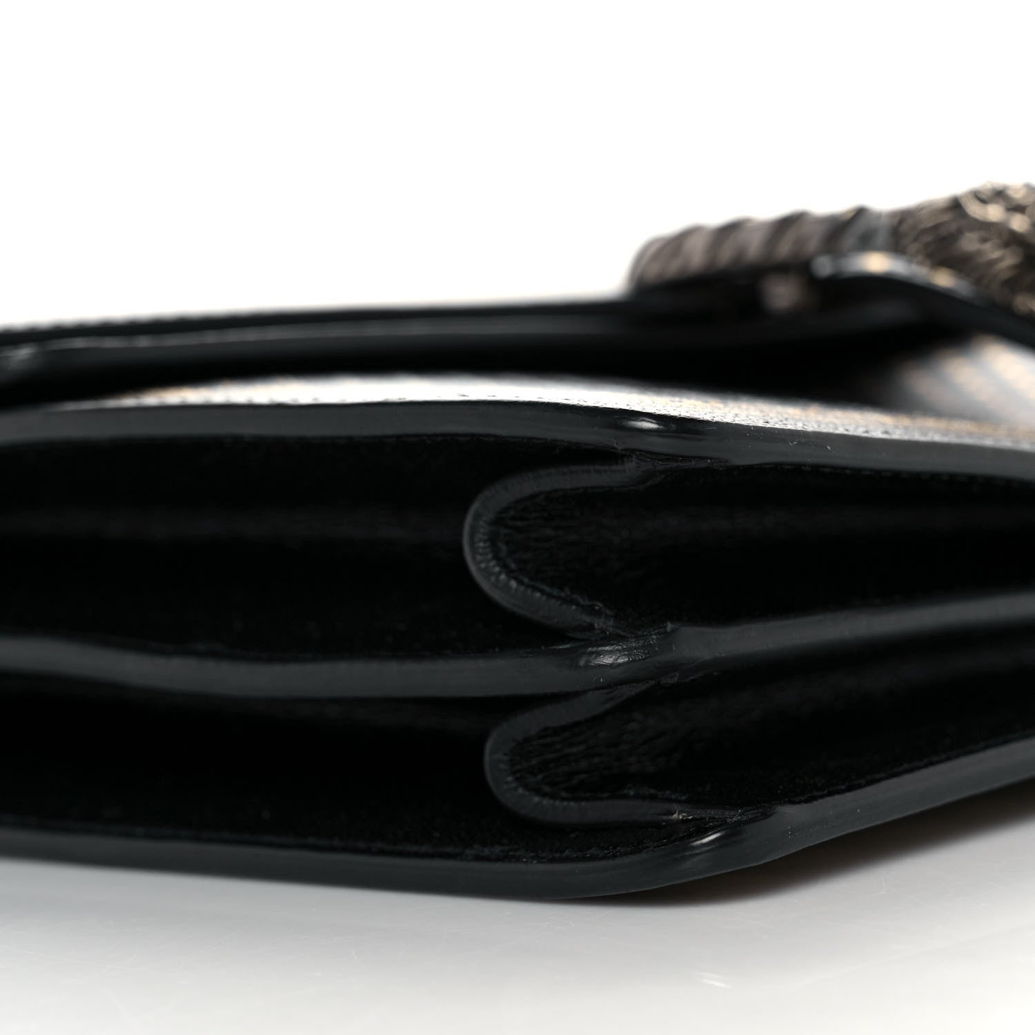 Gucci X SEGA Calfskin GUCCY Stars Medium Dionysus Shoulder Bag Black Gold 8 of 9