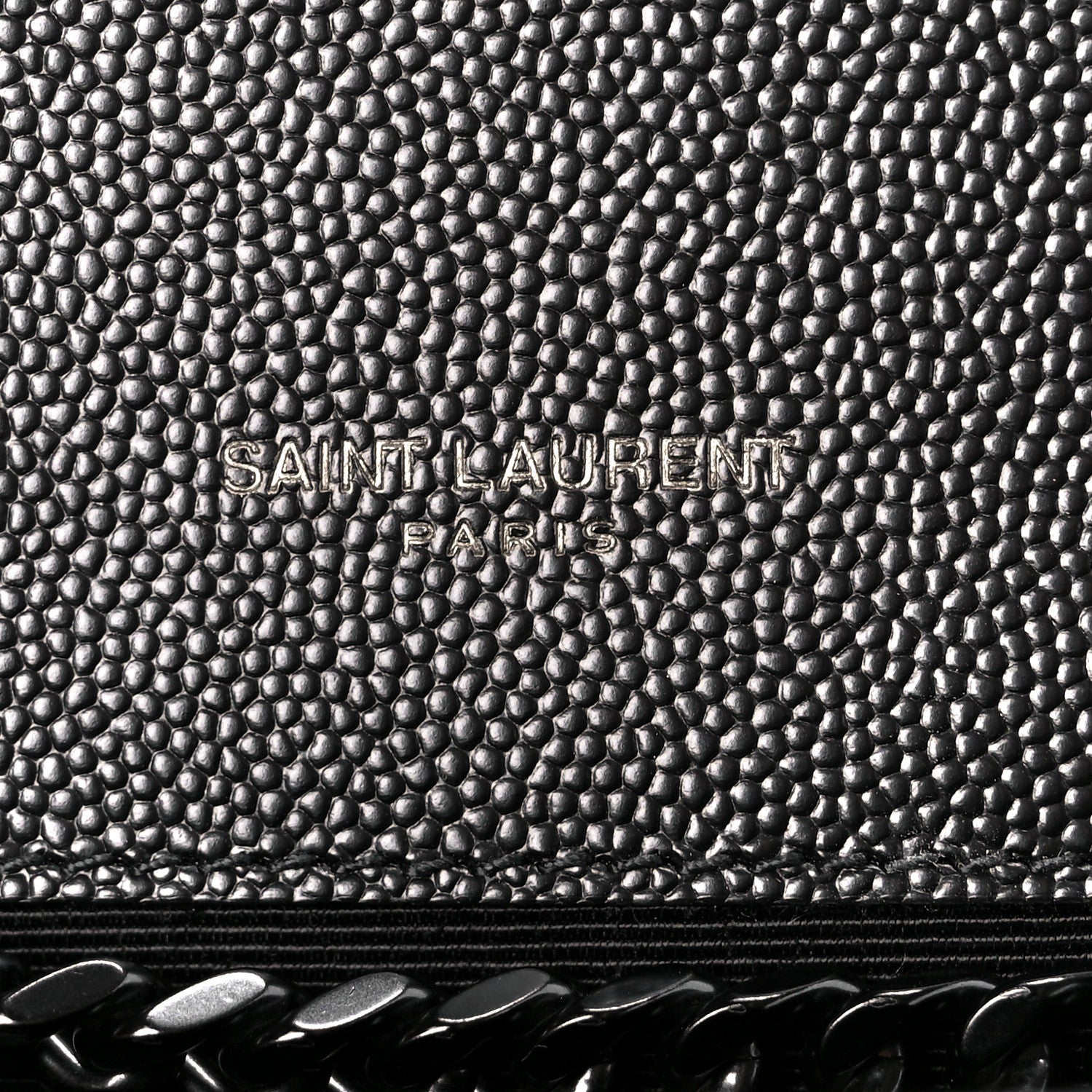 Saint Laurent Grain De Poudre Medium Classic Monogram Monochrome Kate Satchel Black 6 of 12