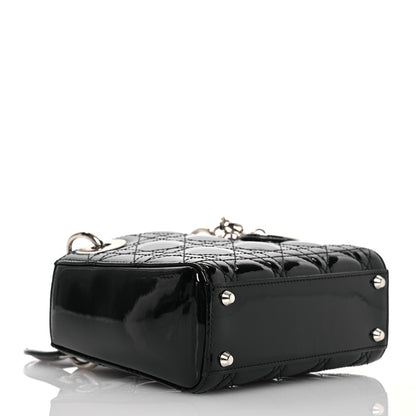 Christian Dior Patent Cannage Mini Lady Dior Black 4 of 13