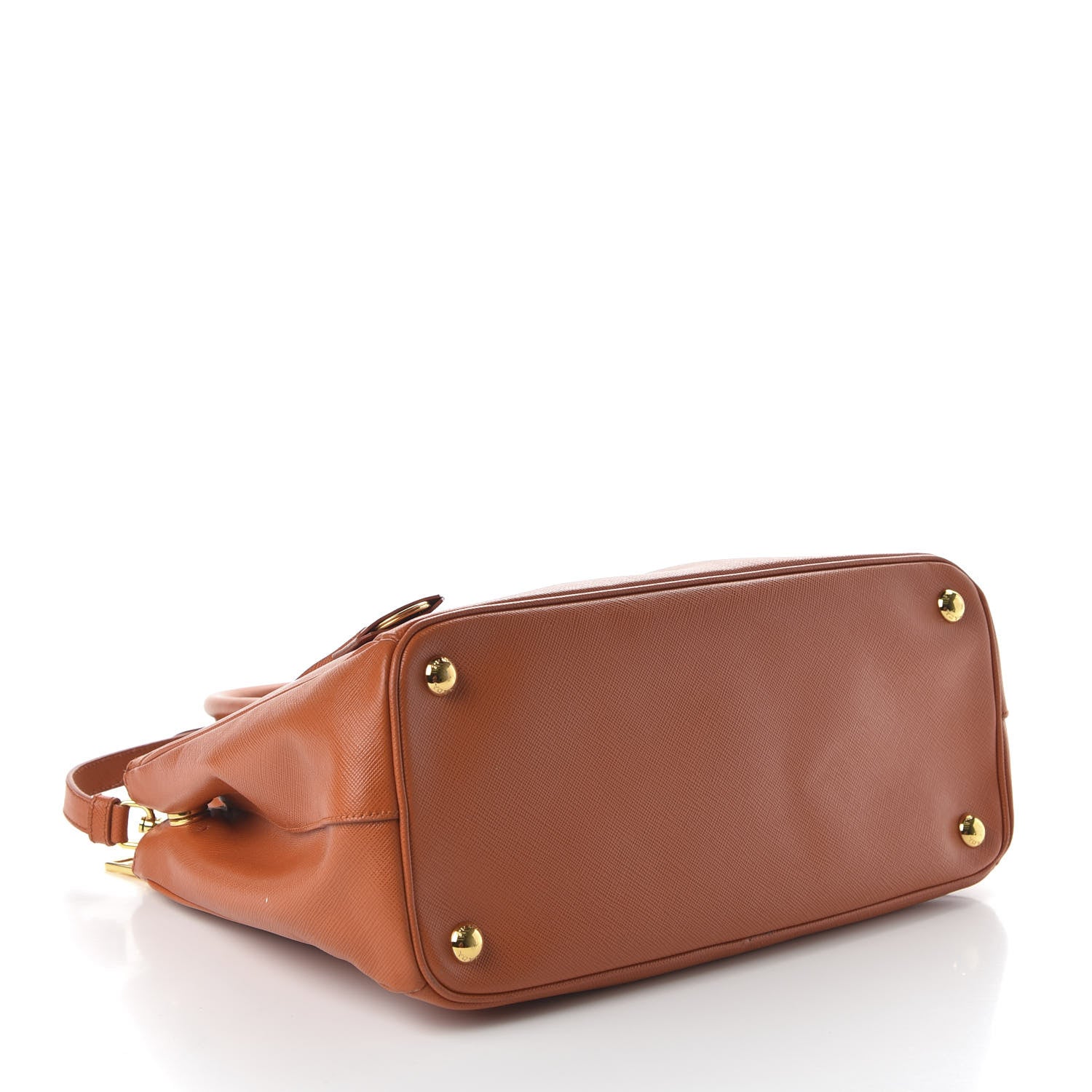 Prada Saffiano Small Galleria Double Zip Tote Papaya 4 of 9