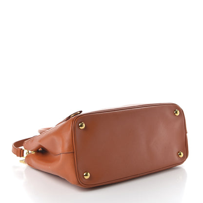 Prada Saffiano Small Galleria Double Zip Tote Papaya 4 of 9
