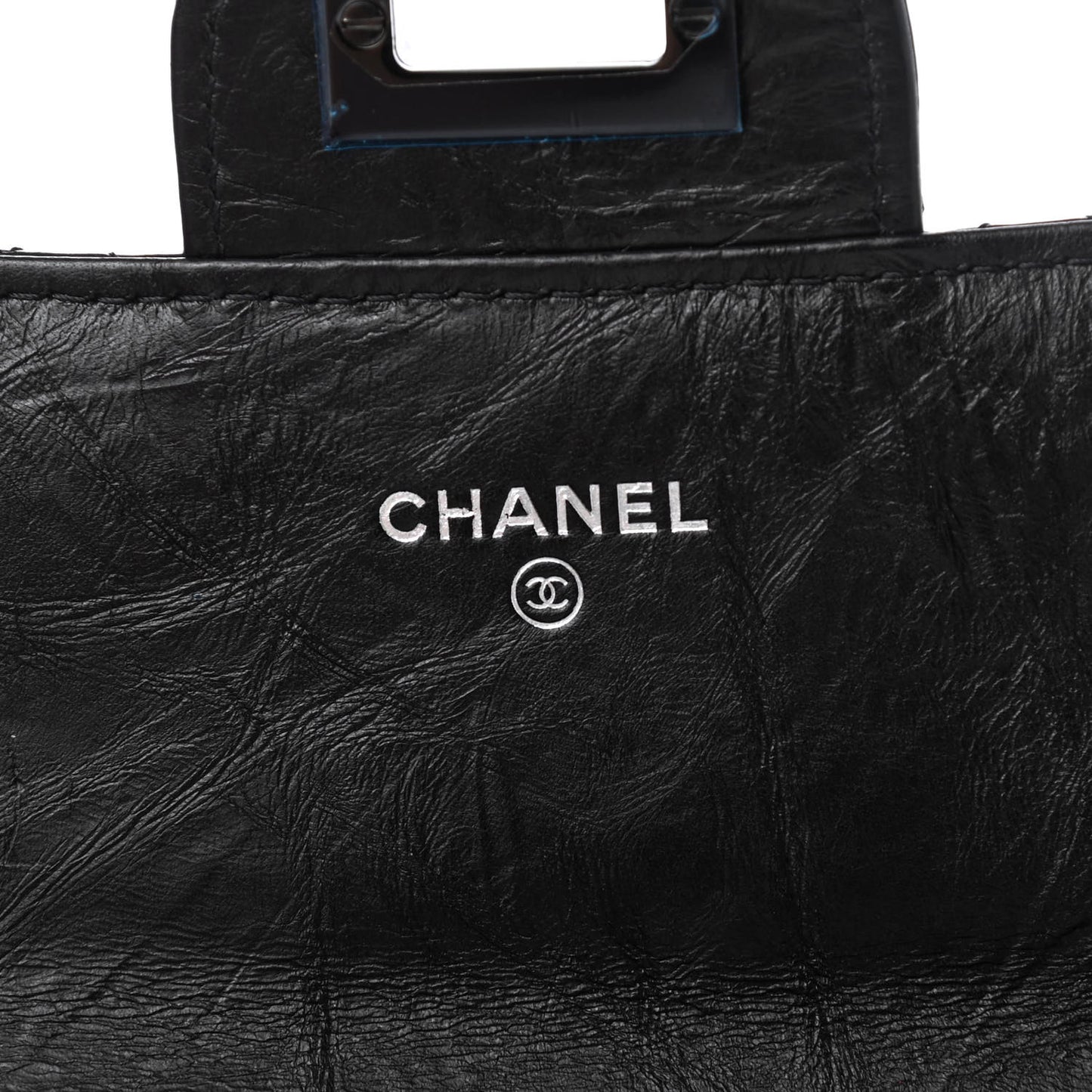 Aged Calfskin Quilted 2.55 Reissue Flap Wallet So Black