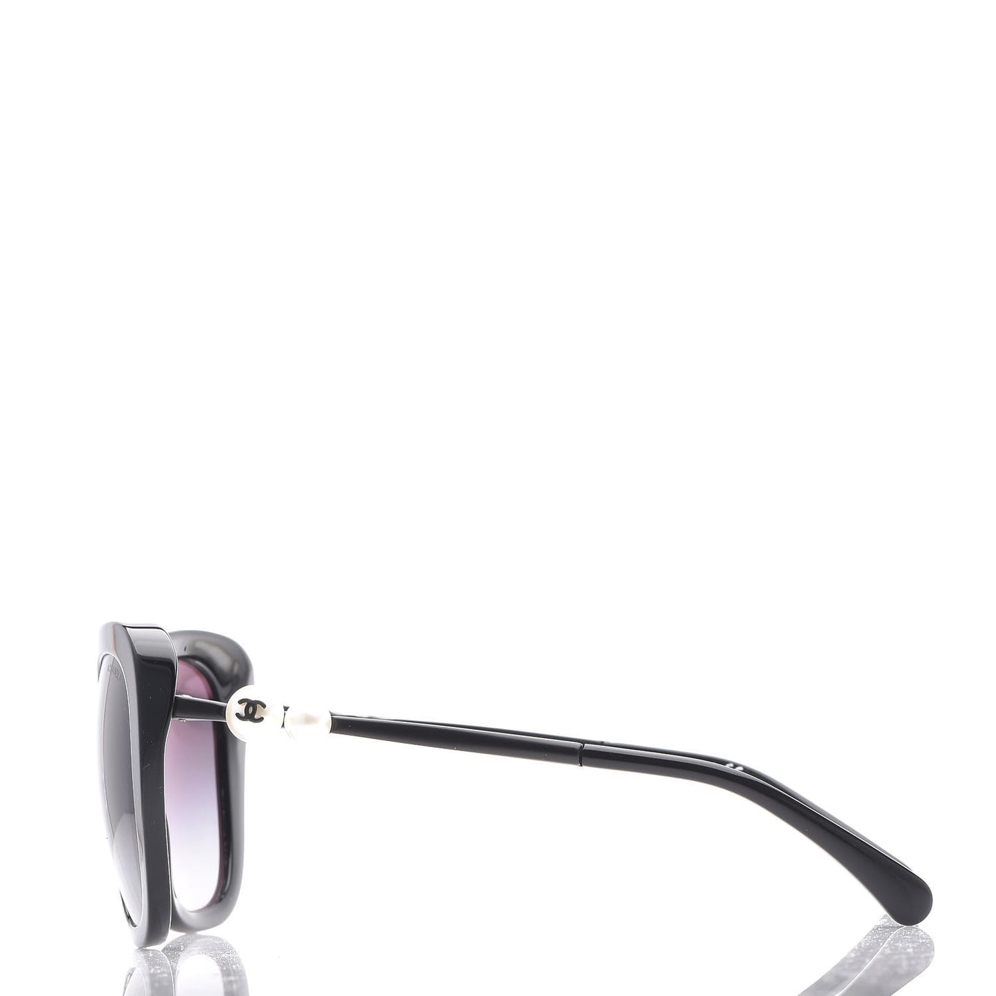 Acetate Butterfly Winter Pearl Sunglasses 5339-H Black