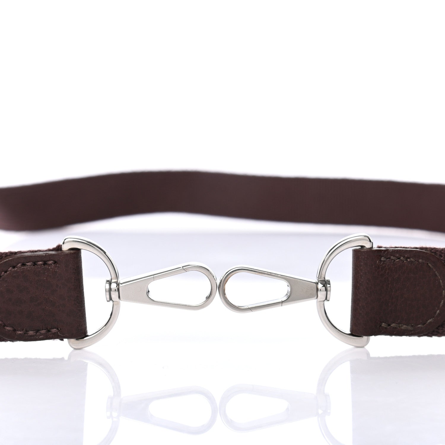 Hermes Toile Taurillon Clemence Shoulder Strap Chocolate 3 of 4