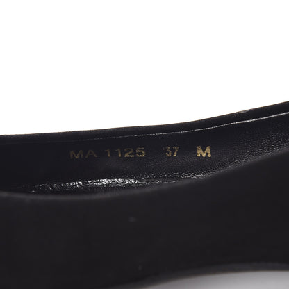 Louis Vuitton Suede Uniformes Ballet Flats 37 Black 10 of 10