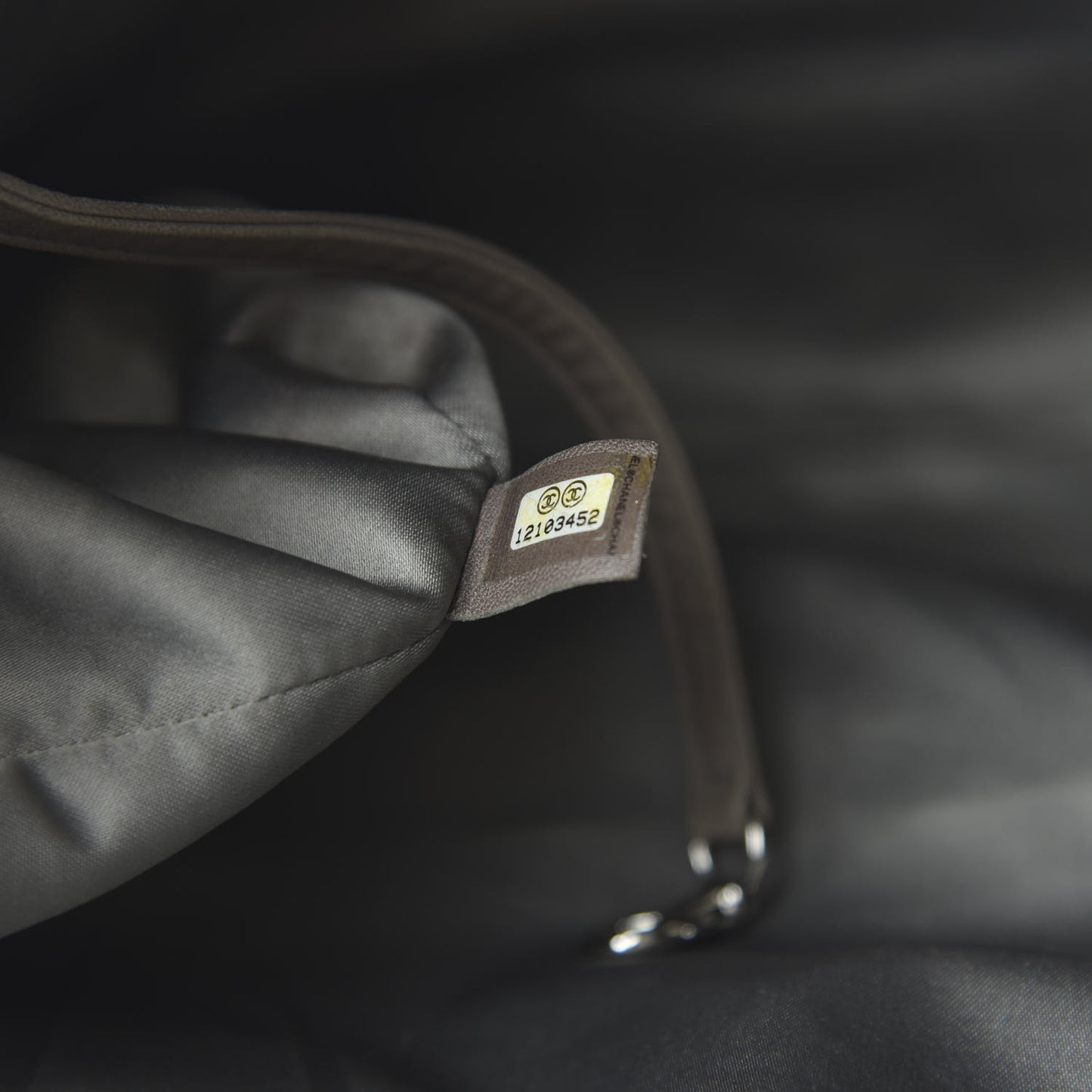 Glazed Caviar Large Pocket In The City Tote Brown