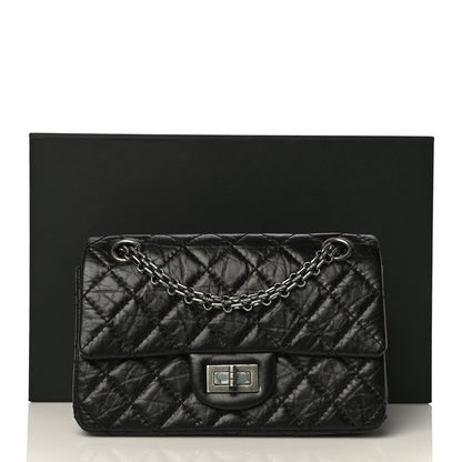 Chanel Aged Calfskin Quilted 2.55 Reissue Mini Flap Black 11 of 11