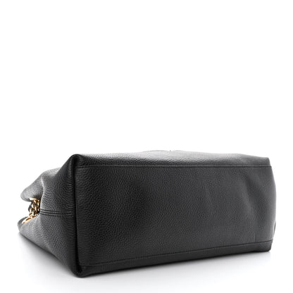 Gucci Pebbled Calfskin Medium Soho Chain Shoulder Bag Black 4 of 10