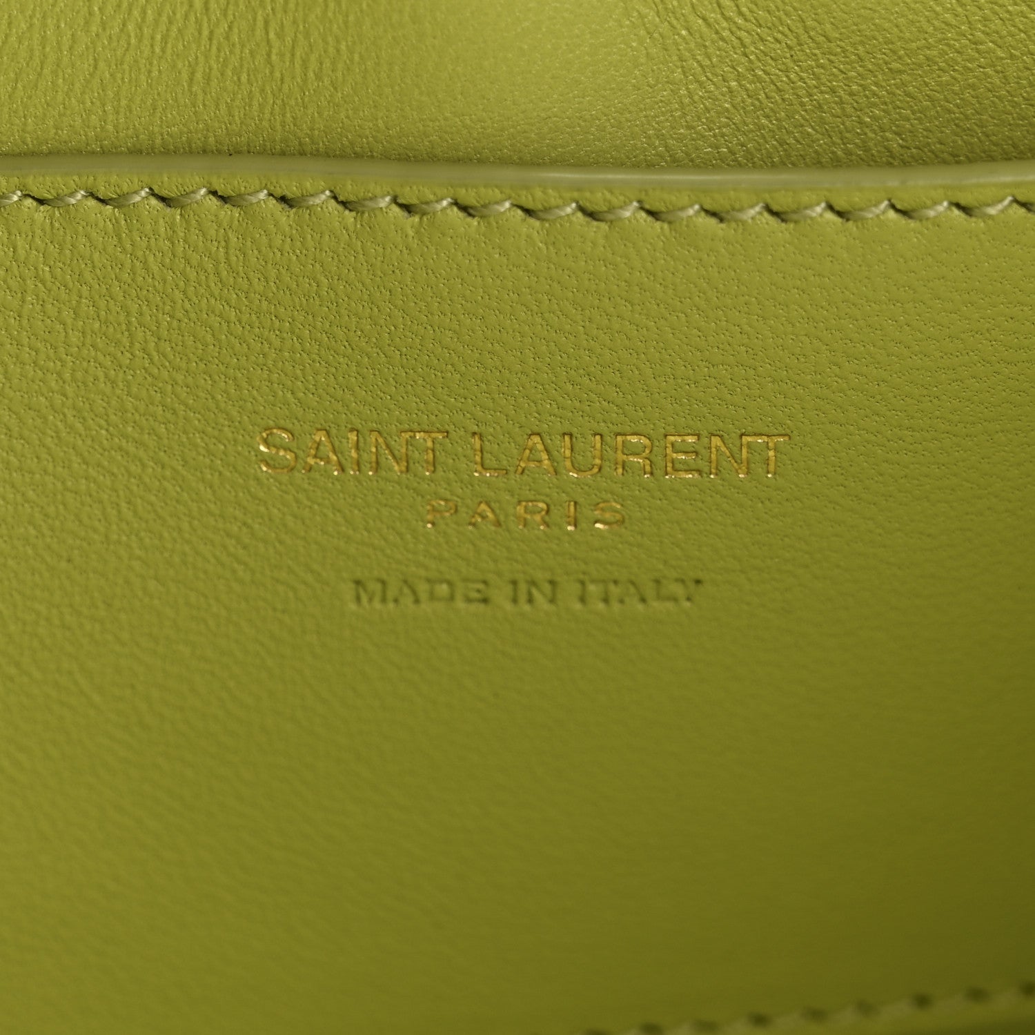 Saint Laurent Calfskin Lizard Embossed Le 5 A 7 Mini Hobo Dull Lime 6 of 11