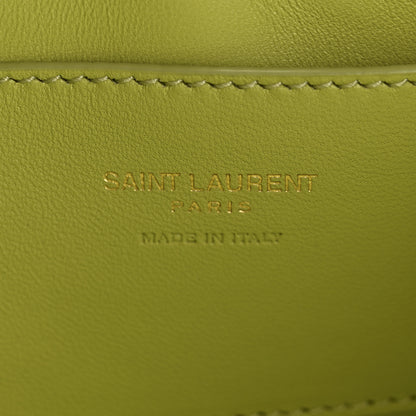 Saint Laurent Calfskin Lizard Embossed Le 5 A 7 Mini Hobo Dull Lime 6 of 11