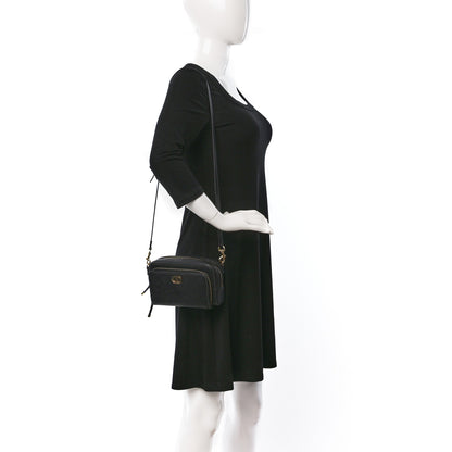 Christian Dior Grained Calfskin Caro Double Pouch Black 2 of 9