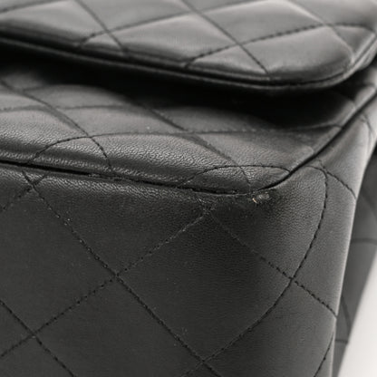 Chanel Lambskin Quilted Jumbo Double Flap Black 15 of 15