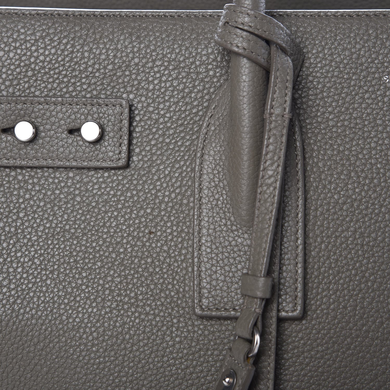 Saint Laurent Grained Calfskin Medium Supple Sac De Jour Kaki Militaire 15 of 16