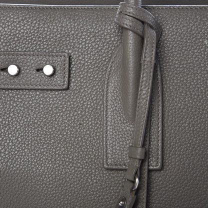 Saint Laurent Grained Calfskin Medium Supple Sac De Jour Kaki Militaire 15 of 16