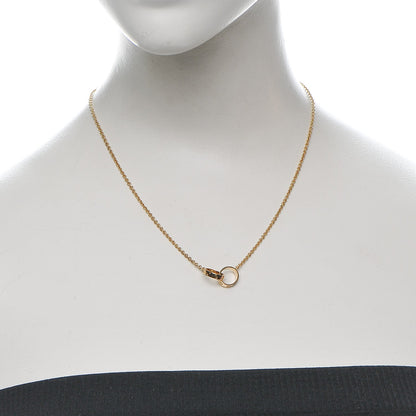 Cartier 18K Yellow Gold Interlocking LOVE Necklace 2 of 10