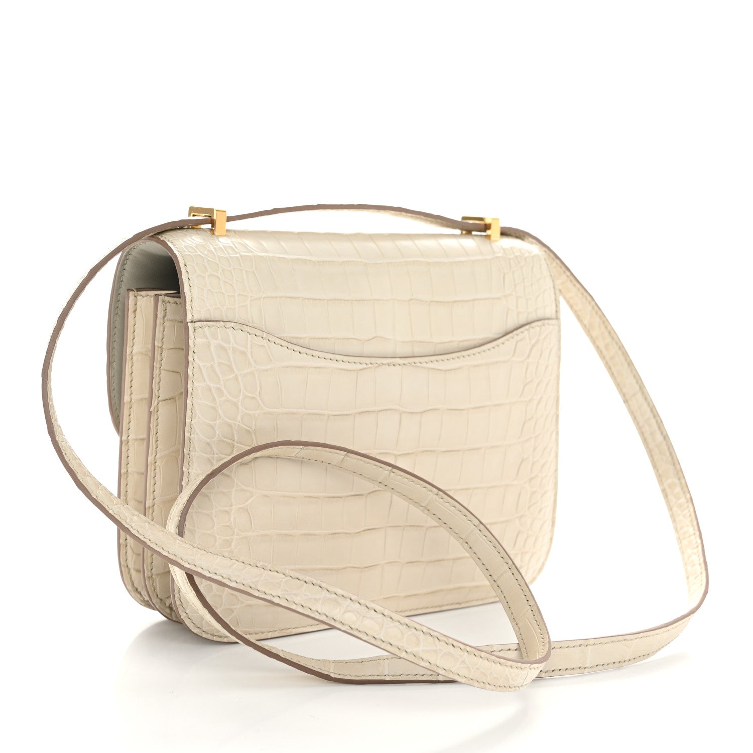 Hermes Matte Alligator Constance 18 Beton 4 of 12