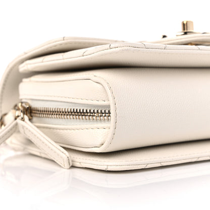 Chanel Caviar Quilted Like A Wallet Flap White 8 of 11