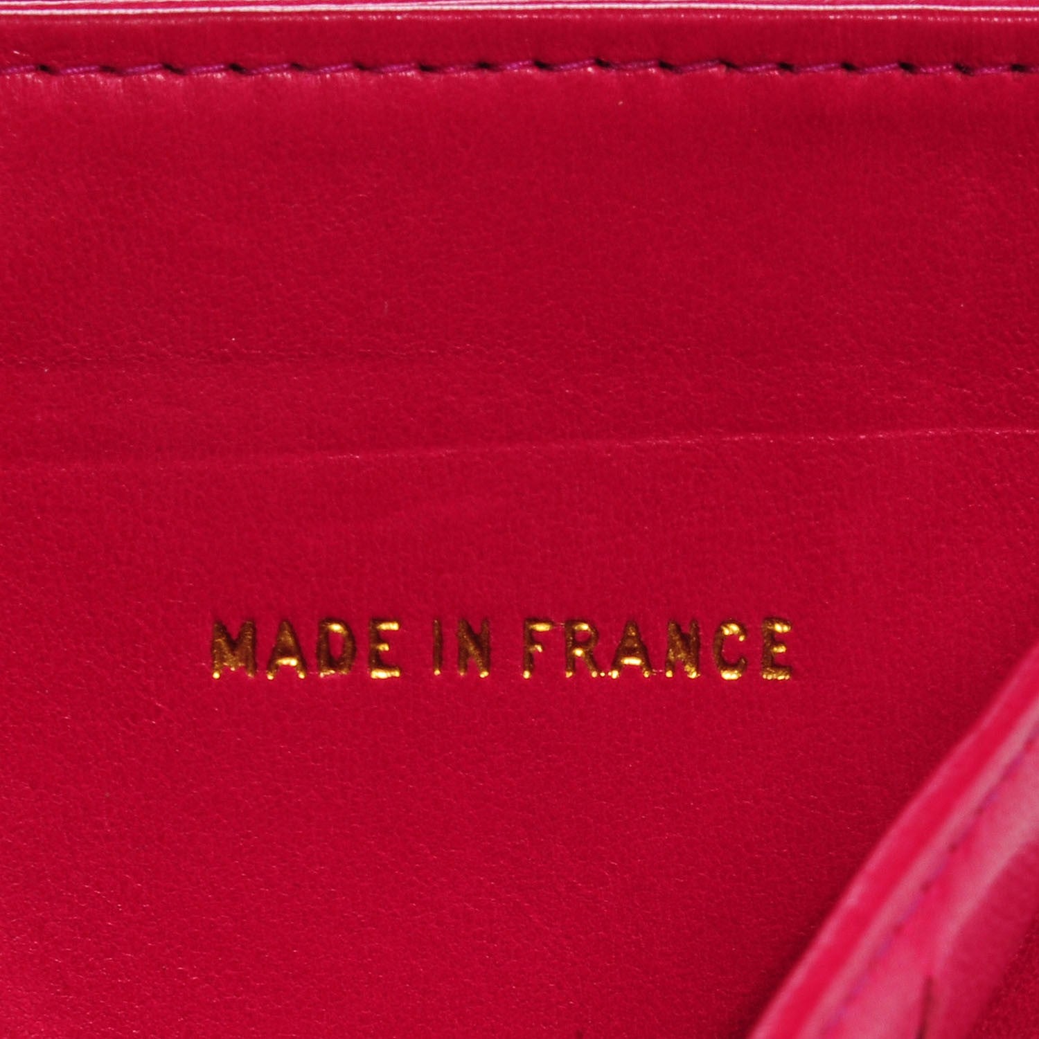 Chanel Caviar Compact Timeless CC Wallet Dark Pink 7 of 9