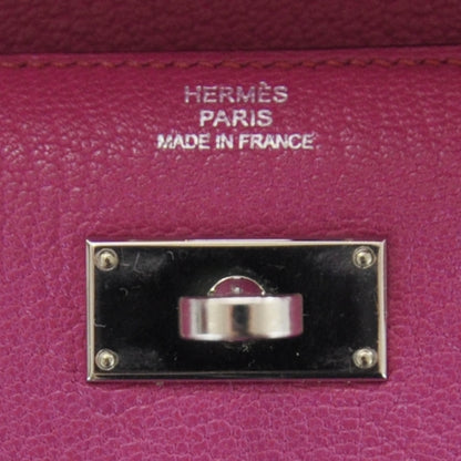 Hermes Chevre Mysore Medium Kelly Wallet Fuchsia 10 of 10