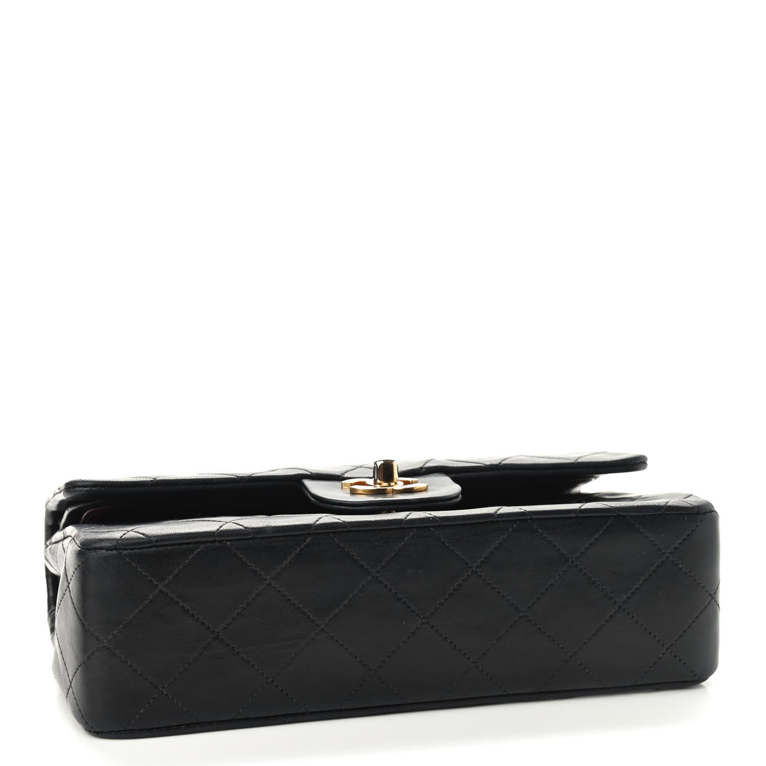 Chanel Lambskin Quilted Small Double Flap Black 3 of 11