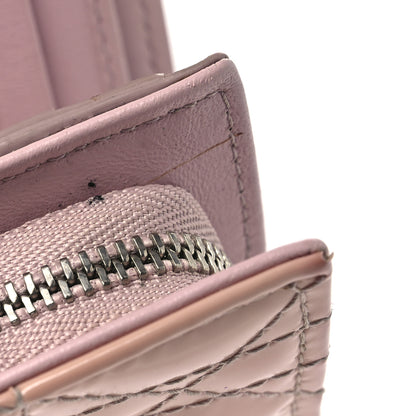 Christian Dior Patent Cannage Lady Dior Eden Wallet Rose Clair 13 of 15
