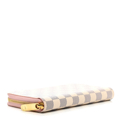 Louis Vuitton Damier Azur Zippy Wallet Rose Ballerine 4 of 9