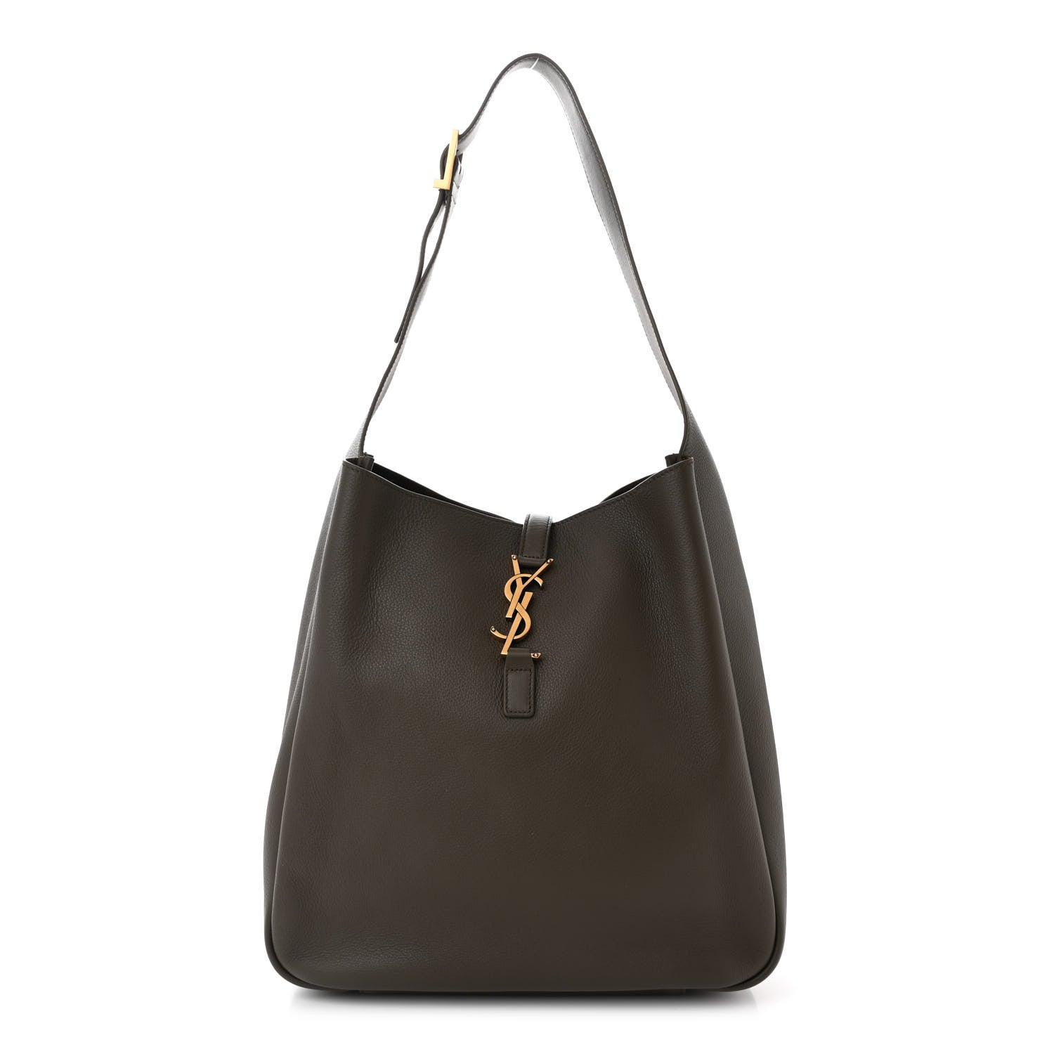 Saint Laurent Supple Calfskin Large Le 5 A 7 Soft Hobo Light Musk 1 of 10