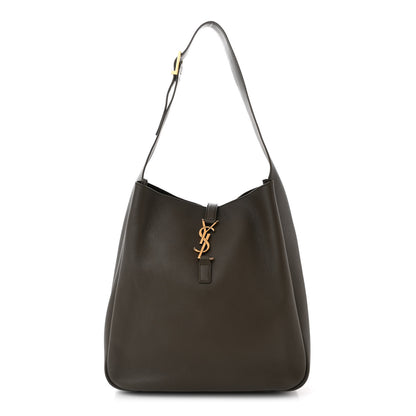 Saint Laurent Supple Calfskin Large Le 5 A 7 Soft Hobo Light Musk 1 of 10