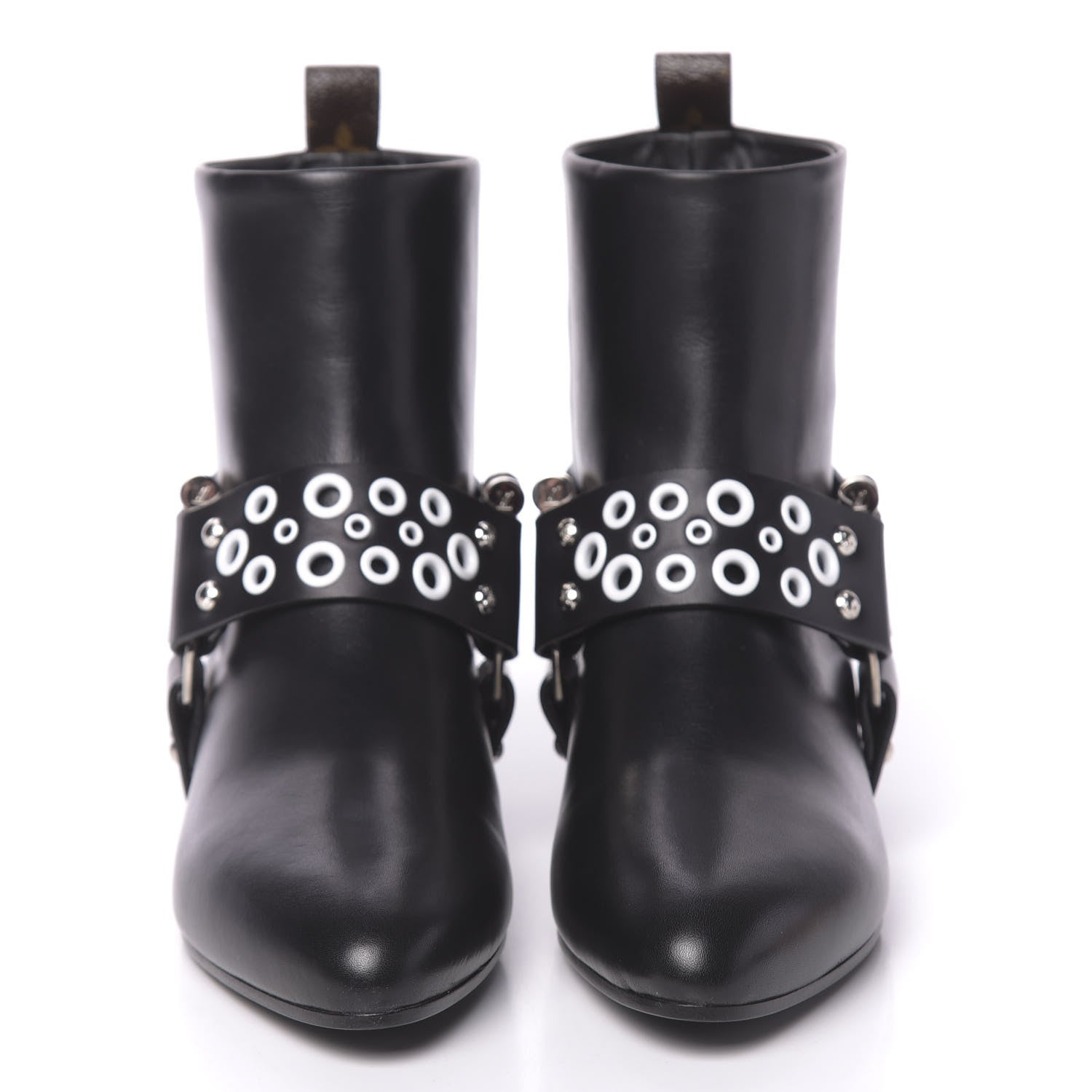 Louis Vuitton Calfskin Rhapsody Ankle Boots 37.5 Black 2 of 8
