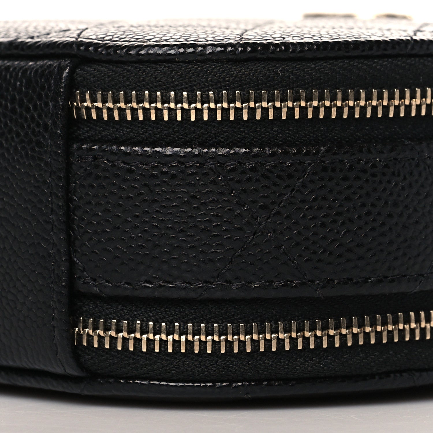 Chanel Caviar Quilted Round Handle With Care Vanity With Chain Black 10 of 11