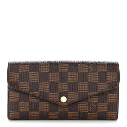 Louis Vuitton Damier Ebene Sarah Wallet NM 1 of 7