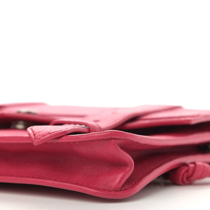 Proenza Schouler Lambskin PS1 Large Chain Wallet Raspberry 9 of 9