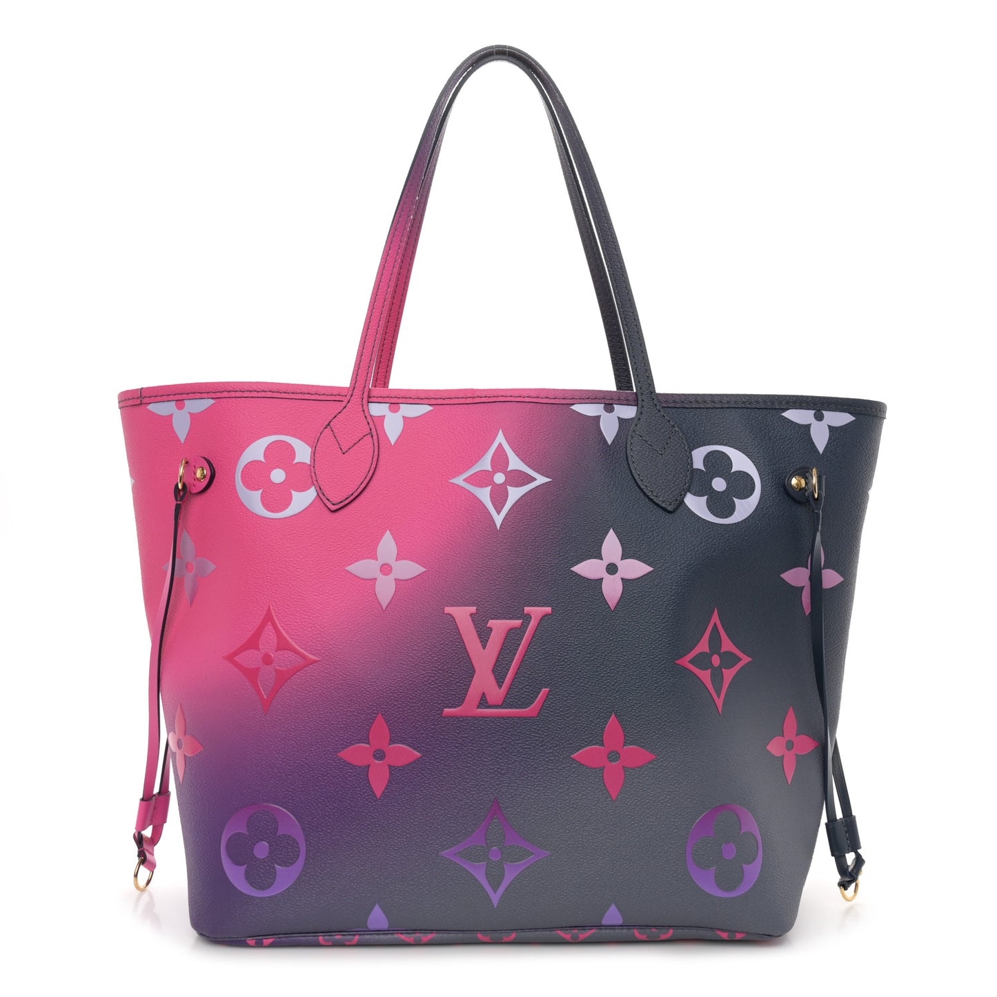 Monogram Giant Spring In The City Neverfull MM Midnight Fuchsia