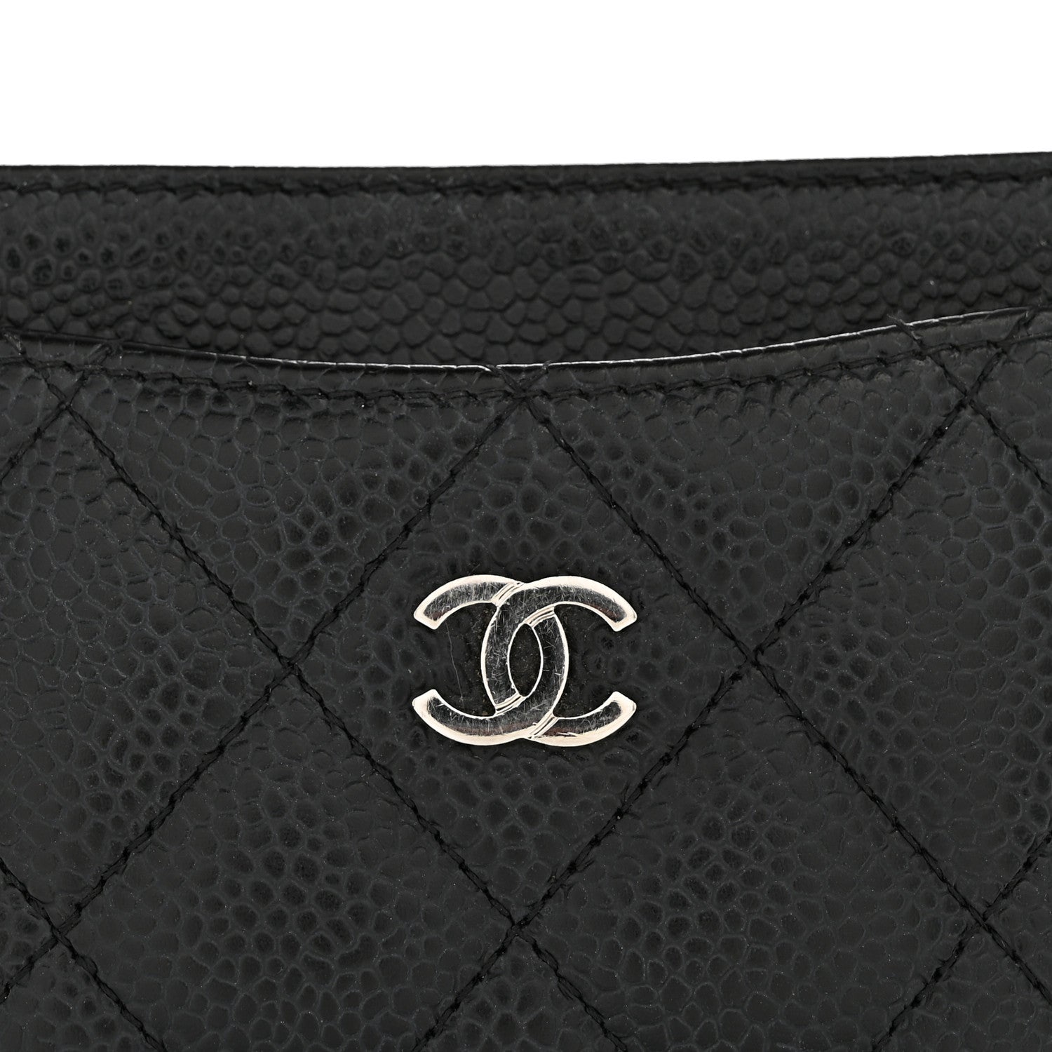 Chanel Caviar Quilted Card Holder Black 9 of 12