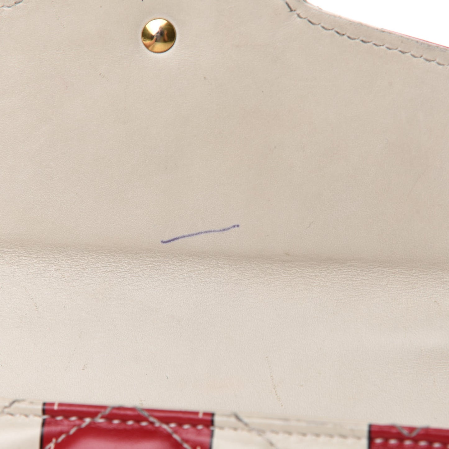 Calfskin Matelasse Trompe L'Oeil Print Mini GG Marmont Chain Wallet White