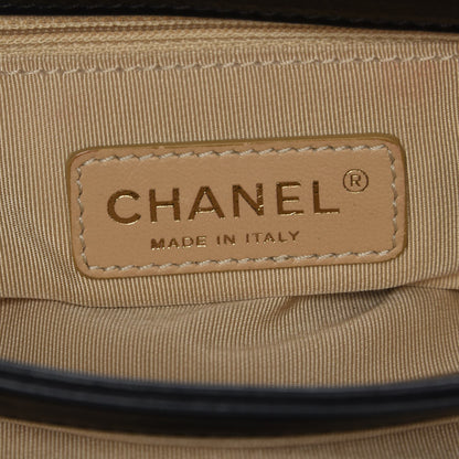 Chanel Calfskin Quilted Medium CC Crown Flap Black 6 of 7