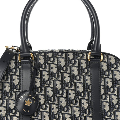 Christian Dior Oblique Large D-Vibe Bowling Bag Navy 5 of 9