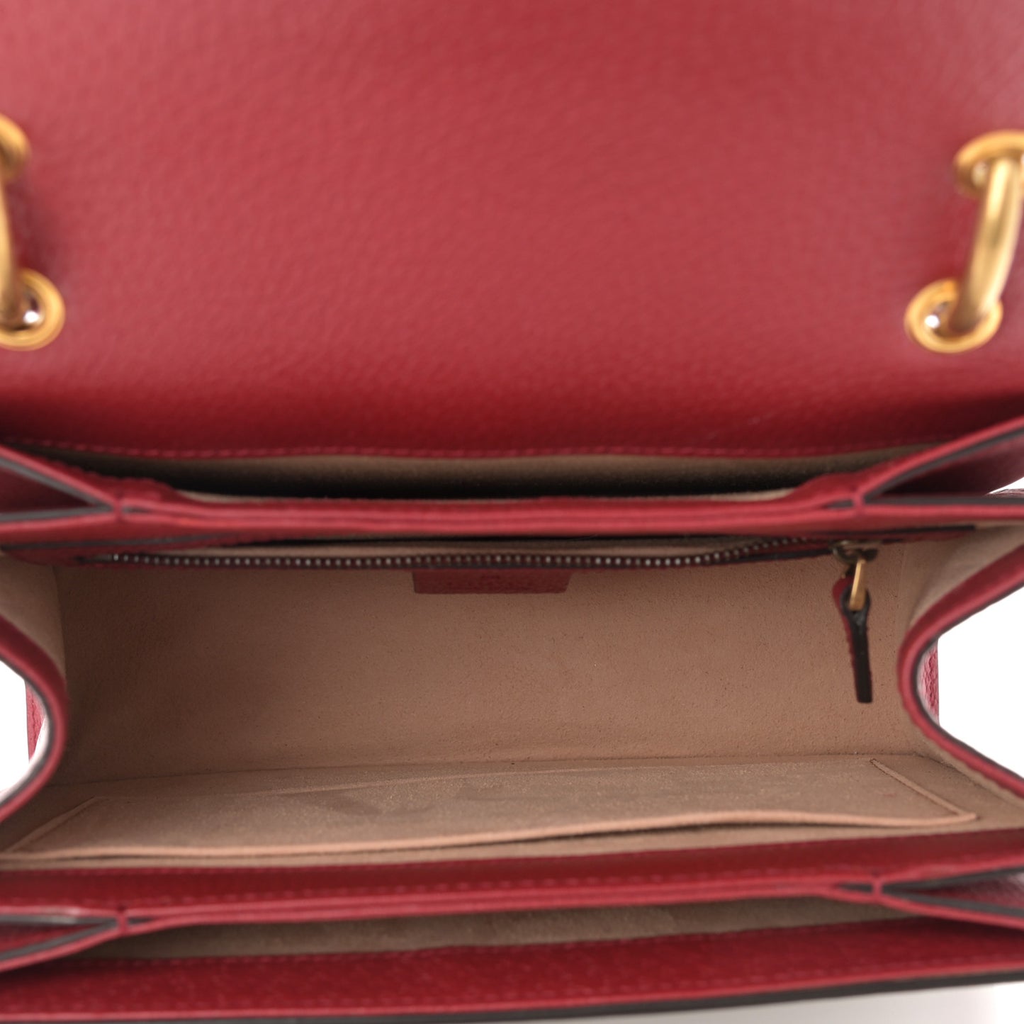 GG Supreme Monogram Small Queen Margaret Top Handle Bag Red