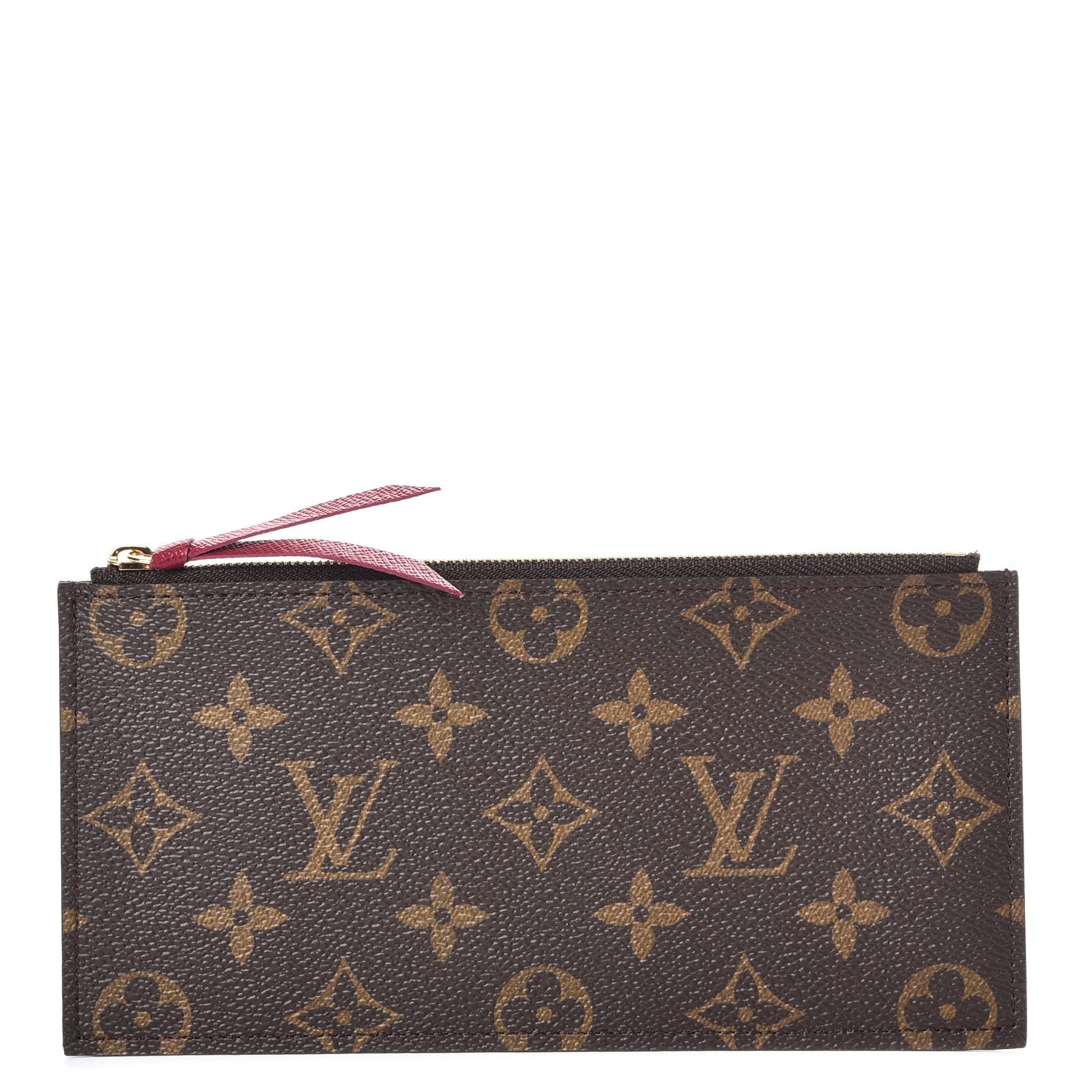 Louis Vuitton Monogram Felicie Chain Wallet Zippered Insert Fuchsia 1 of 6
