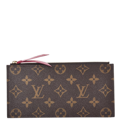 Louis Vuitton Monogram Felicie Chain Wallet Zippered Insert Fuchsia 1 of 6