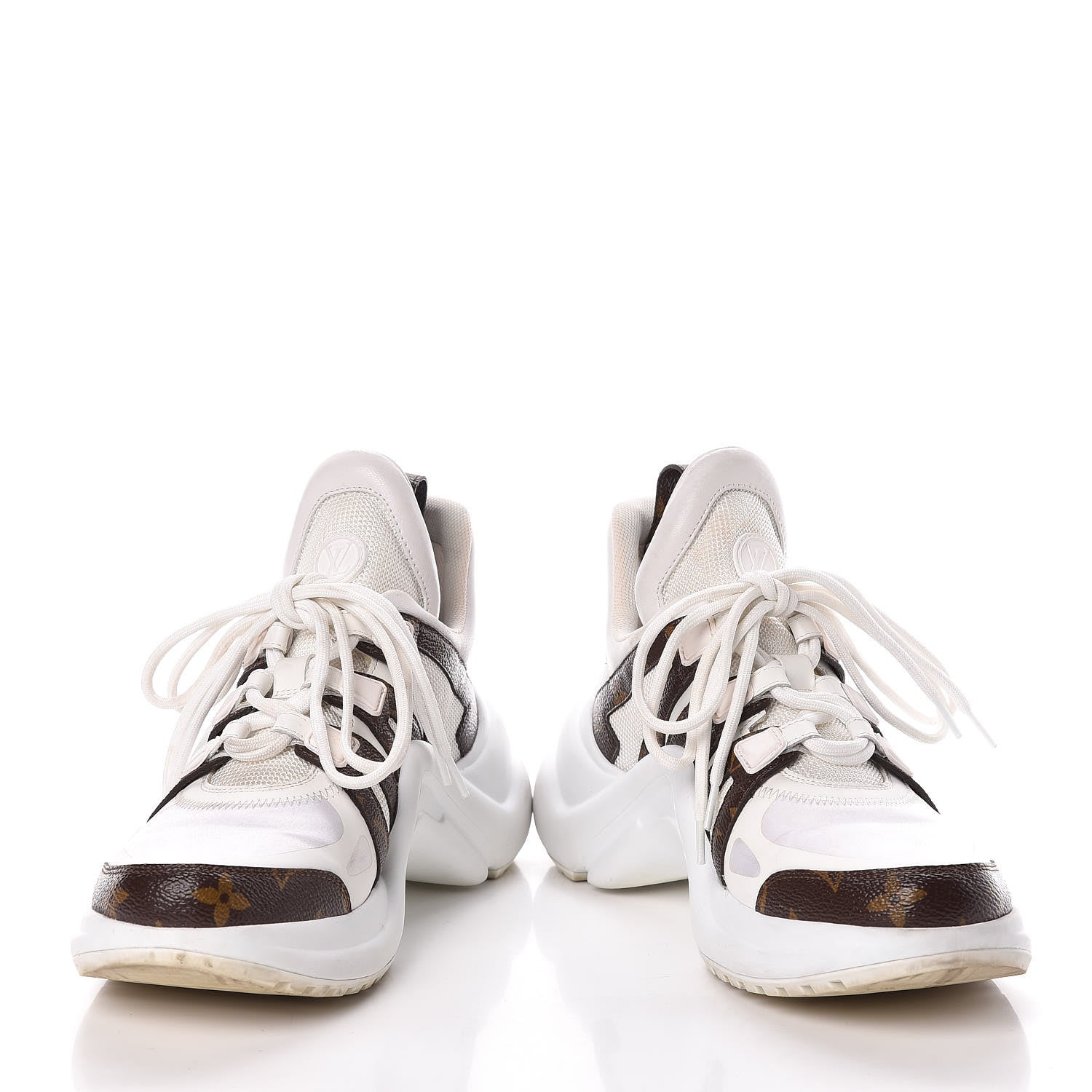Louis Vuitton Patent Monogram LV Archlight Sneakers 37.5 White 5 of 9