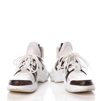 Louis Vuitton Patent Monogram LV Archlight Sneakers 37.5 White 5 of 9