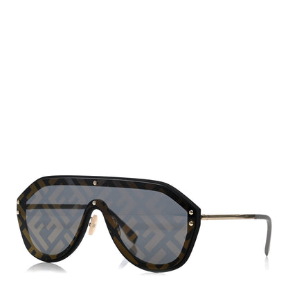 Fendi FF Fabulous Shield Sunglasses FF M0039/G/S Black 1 of 8