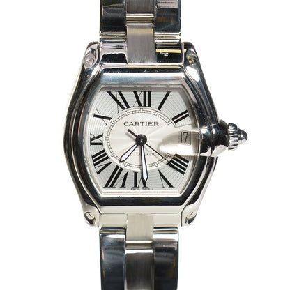 Cartier Stainless Steel 37mm Roadster Automatic Watch 1 of 7