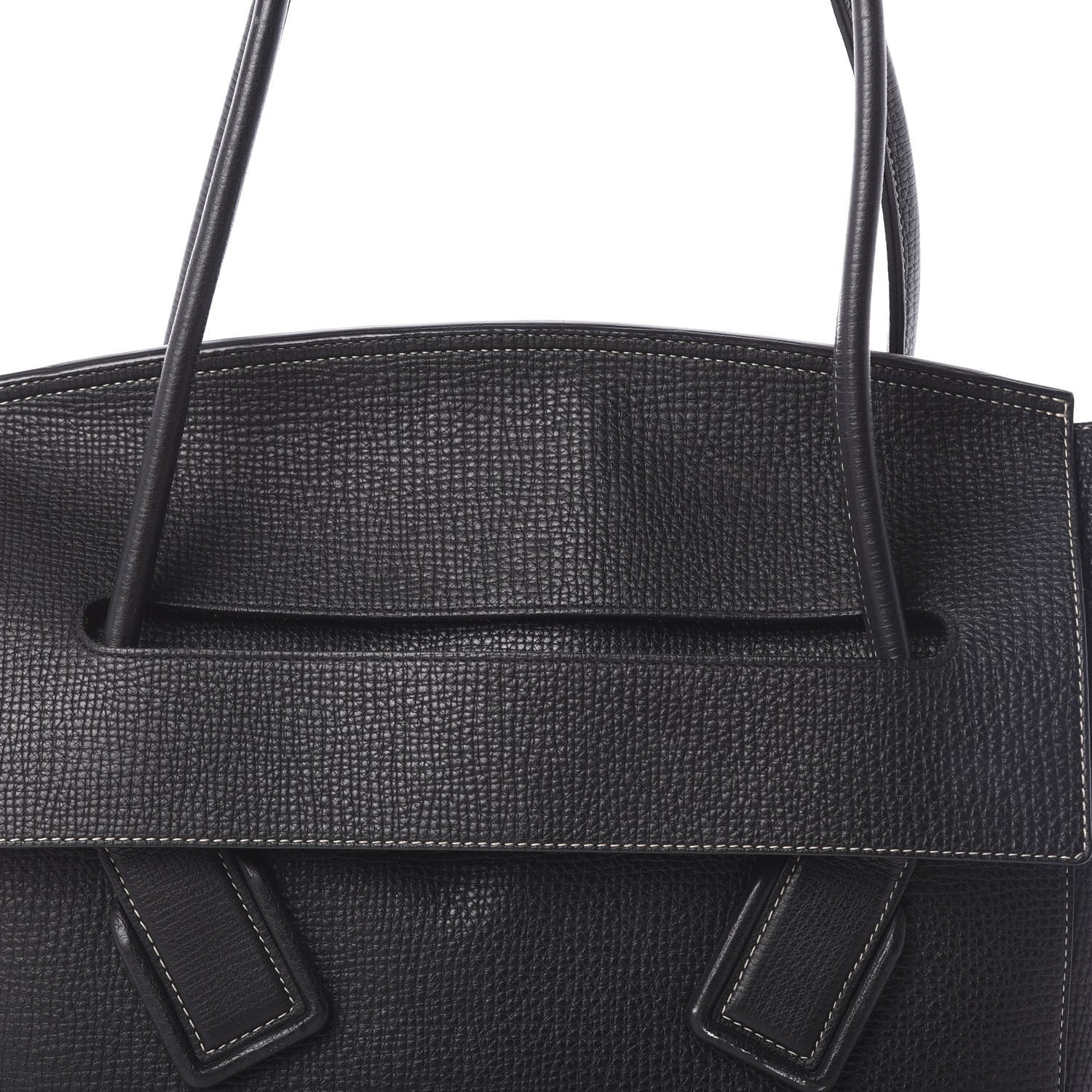 Bottega Veneta Grainy Calfskin Medium Arco Black 8 of 10