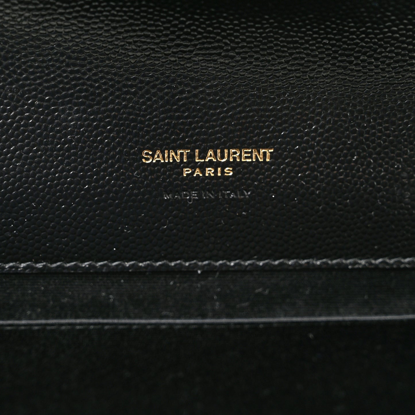 Grain De Poudre Textured Mixed Matelasse Triquilt Monogram Clutch Black
