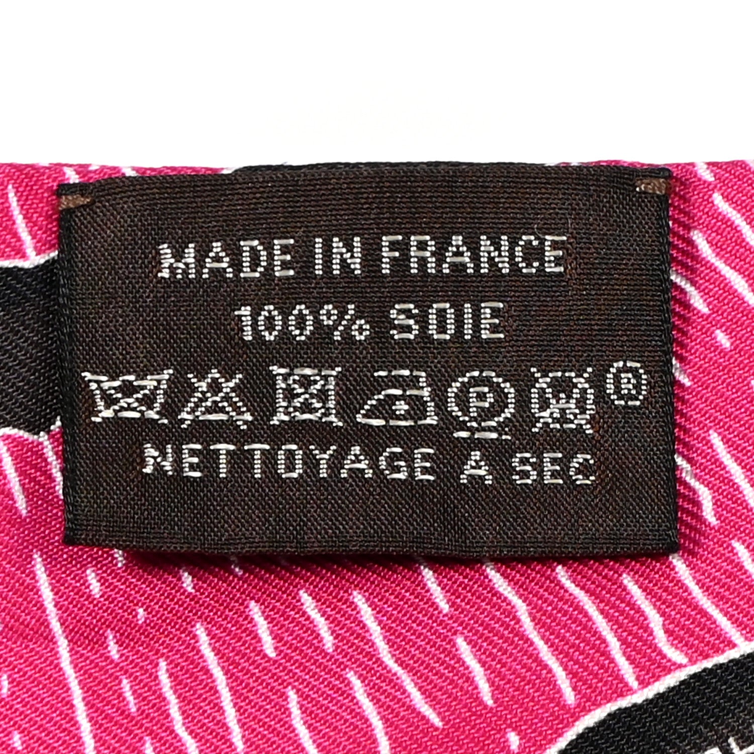 Hermes Silk Mors A Jouets Chemise Slim Maxi Twilly Rose Vif Jaune Vif 3 of 4