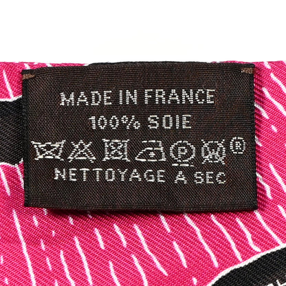 Hermes Silk Mors A Jouets Chemise Slim Maxi Twilly Rose Vif Jaune Vif 3 of 4