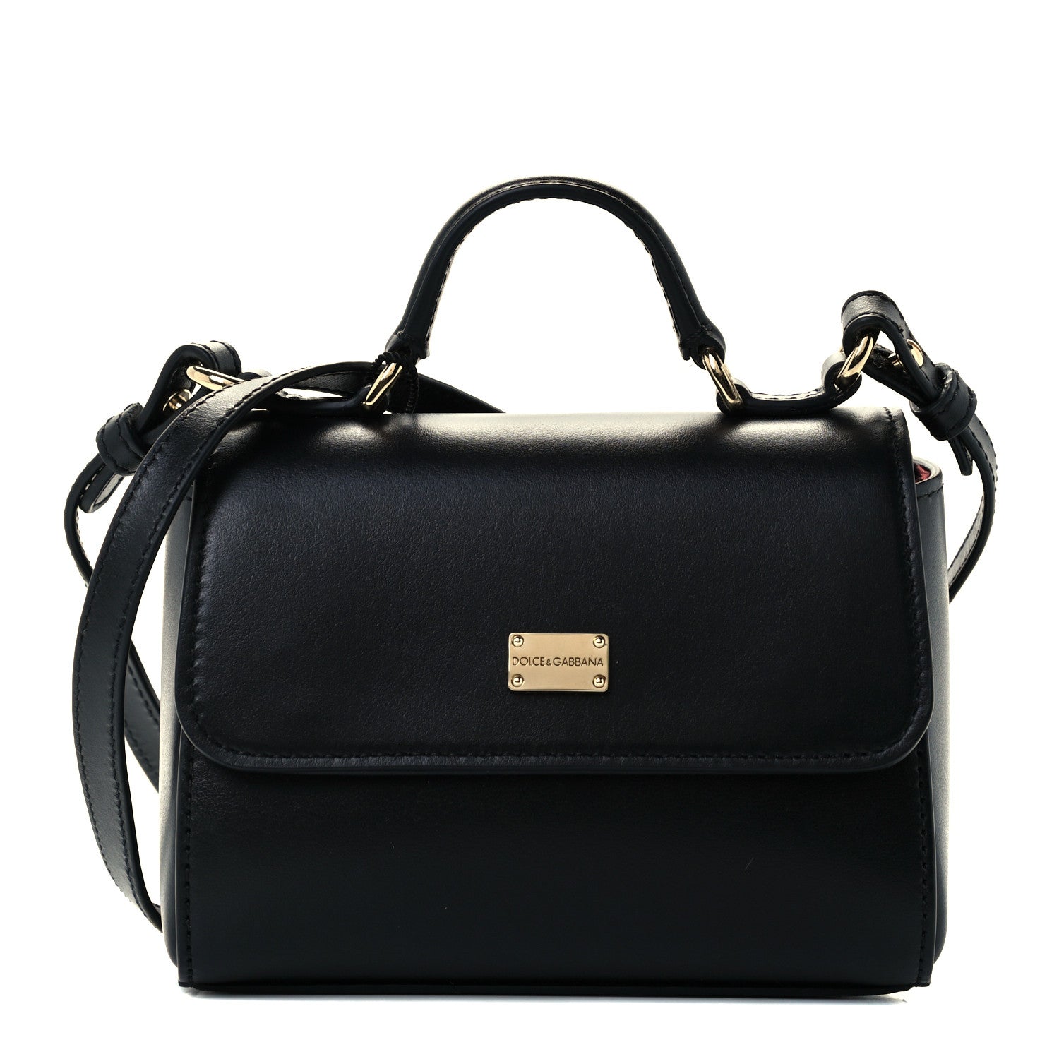 Dolce & Gabbana Nappa Micro Miss Sicily Satchel Black 1 of 10