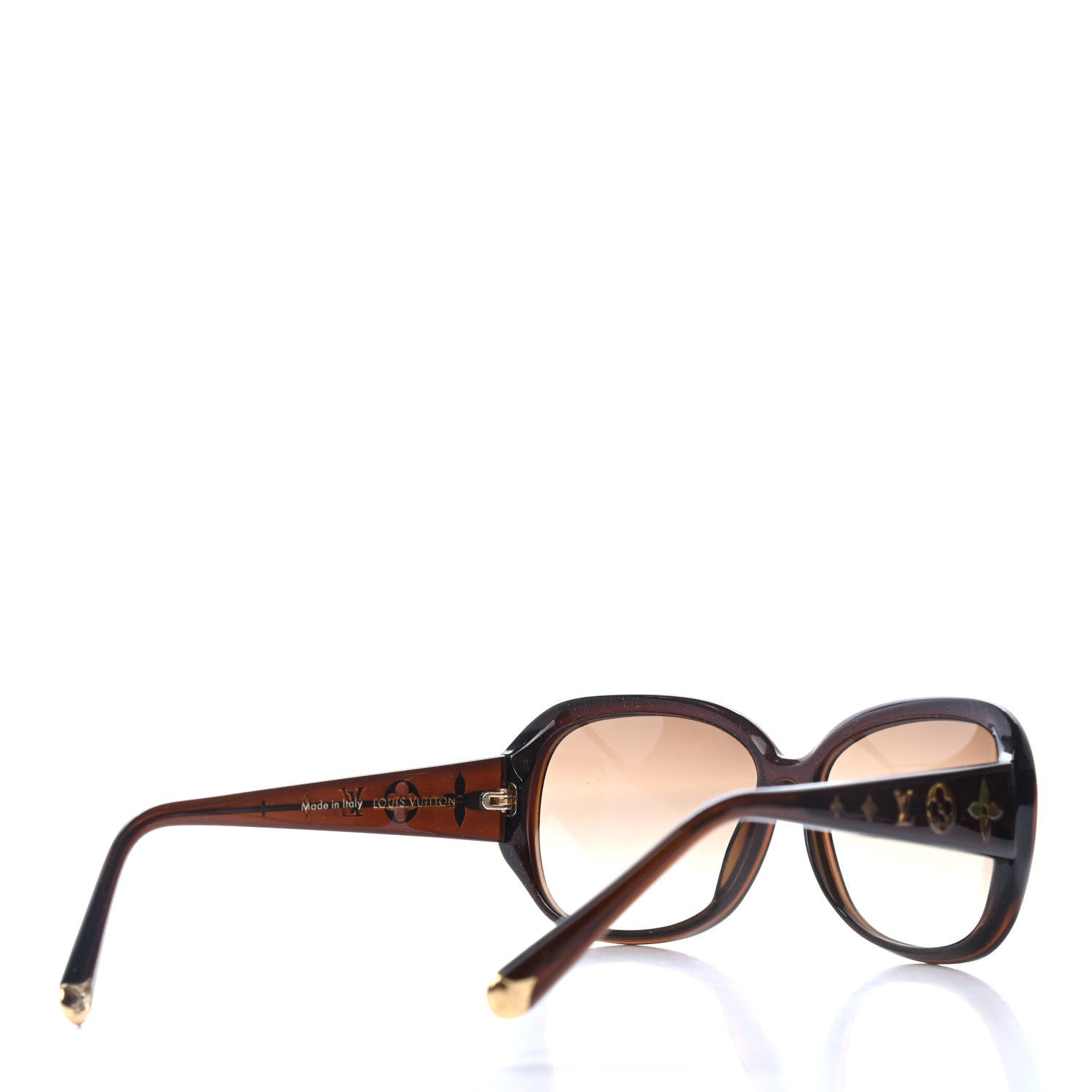 Louis Vuitton Acetate Obsession GM Sunglasses Z0459W Brown Glitter 4 of 4